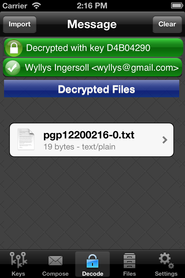 iPhone Screenshot 1